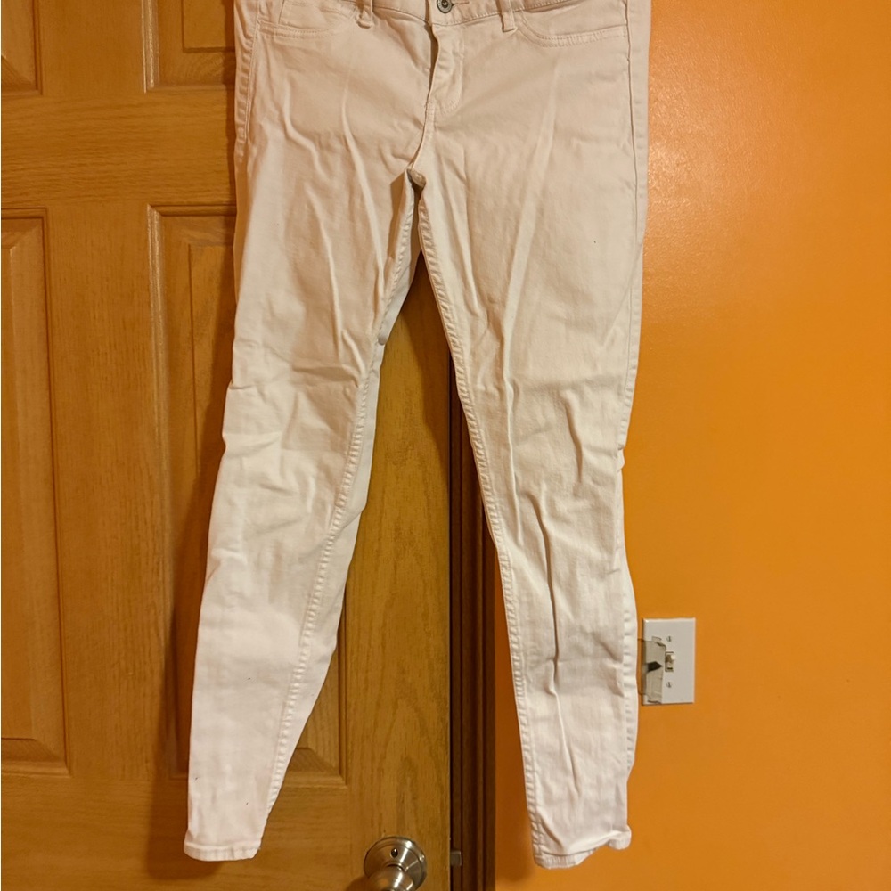 Hollister Off-White Skinny Jeans